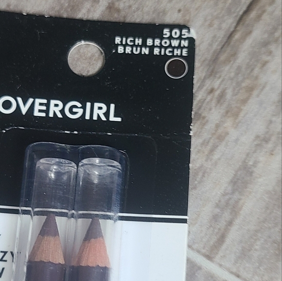 3 (2 Pack) CoverGirl Easy Breezy Brow Pencils 505 Rich Brown New in box - Picture 4 of 4
